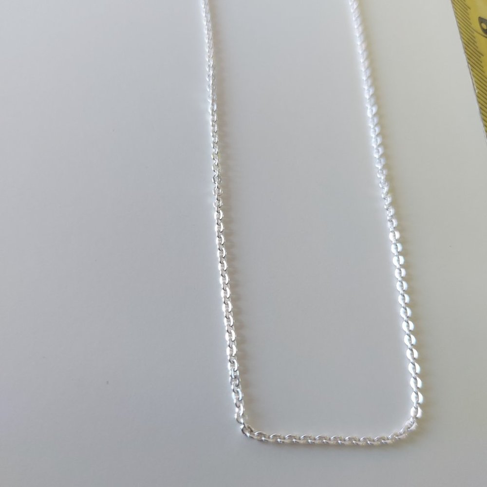 Cable Chain Silver LIM-ITAL 24"" FLAT